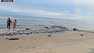 playtime turns wild with sex on busy beach