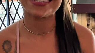 Whoa, Petite Latina Teen's Sloppy Deepthroat Rimjob POV Ends in Cum Gulp!