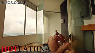 Colombian Slut Pounded in Medellin Shower
