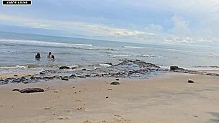 playtime turns wild with sex on busy beach