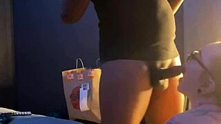 gracie deepthroats and sucks her gamer boyfriend's big cock