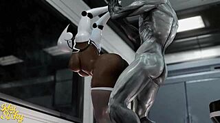 huge ass robot babe takes massive alien cock pounding part 3