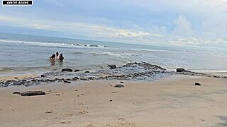 playtime turns wild with sex on busy beach