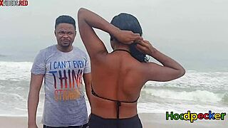 beach ebony babe fucked hard by bbc after special tease