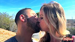 Aurbeauréal Blonde Milf Loves Sucking Cocks in Lingerie