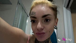 Lady Medusa Fucks Tutor Bent Over Shower Cowgirl