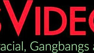 Damn ebony babe's perfect ass rides monster cocks in wild gangbang sharing frenzy!