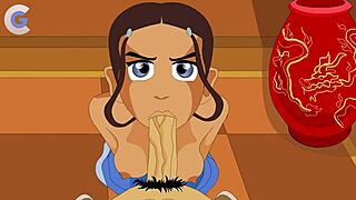 katara unleashes wild gonzo passion in avatar xxx cartoon