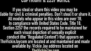 Brunette Babe Vickie Jay Butt Fucked with Dildo in Big Ass Heels