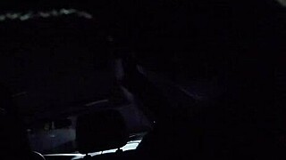 angie the fat whore sneaks car blowjob and creampie in hidden candid footage