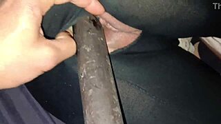 Wet pink pussy amateur street slut endures triple anal and pussy frenzy