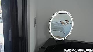 hey check this wet shower booty ride with small perky tits bouncing