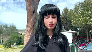 lucifera sexy french brunette tattoo natural tits seeks hard slutty sex