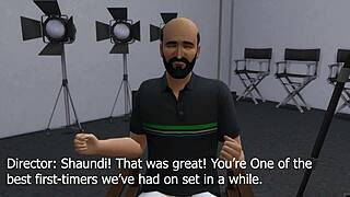 Shaundi Saint endures raw casting couch interview on plush sofa session