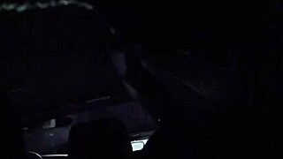 angie the fat whore sneaks car blowjob and creampie in hidden candid footage