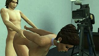 Shaundi Saint endures raw casting couch interview on plush sofa session