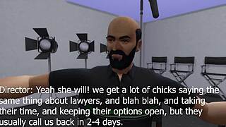 Shaundi Saint endures raw casting couch interview on plush sofa session