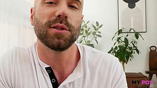 pov of tattooed muscular danny steele fingering shaved pussy then fucking hard as boyfriend