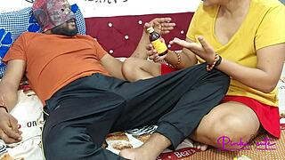 Young indian pinky grinds man's face into her juicy wet pussy