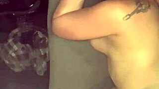 yo this black-eyed hooker blows dick publicly then gulps cum