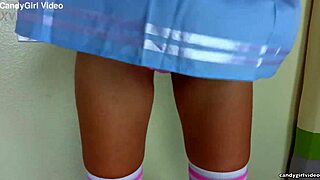 Luna Lain's See-Through Miniskirt Reveals Wet Pussy In Seductive Upskirt Dance Closeup