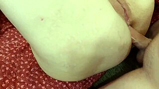 my pussy and ass overflow with thick creamy creampie loads