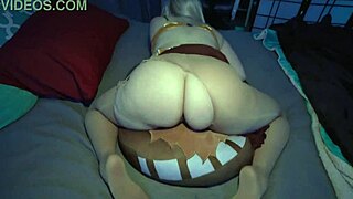 milf in pantyhose cosplay turns into obedient fuck doll for rough play