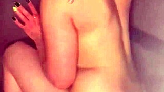 yo this black-eyed hooker blows dick publicly then gulps cum