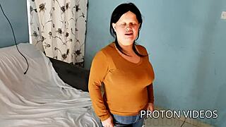 Nasty Midget Suggestively Sucks Proton's Pulsing Cock Deep