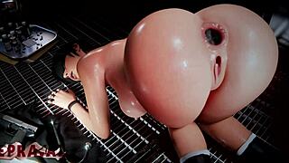 extreme gaping anal assfucking destroys lara croft's big juicy ass wide open