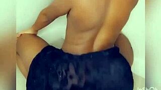 watch this ebony babe shake huge ass dancing wild