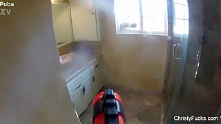 christy mack teases big tits in steamy shower nude play