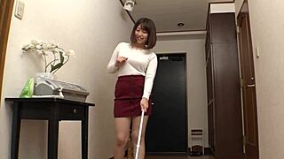 Cute Japanese Babe Fucked Mistakenly Then Rides for Creampies