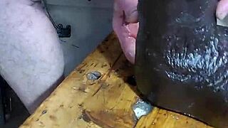 Watch me stretch my ass wide with these huge dildos