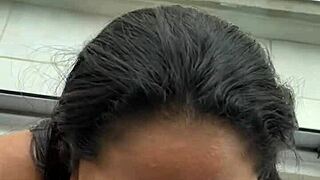 Watch Me Devour His Cock with Deep Throat Slurps Before I Go - Amateur Heat!