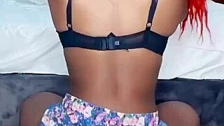 watch this ebony babe shake huge ass dancing wild