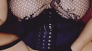 Beautiful hot brunette squirts wildly in solo tease