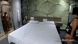 black stud showers then assfucks tight puta creampie