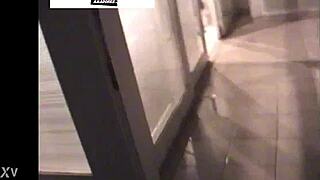 they sneak off from party but get caught balcony banging