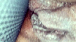 BbW Wife Fingers Wet Pussy Tits in Car for New Years Thrill