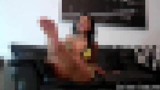 Open mouth squirt cum inside for cei obedience