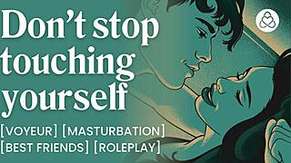 your best friend catches you stroking as her creamy pussy creams in pov