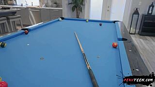 Mom sneaks under table for sneaky cock sucking thrill!