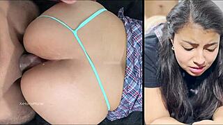 Latin Student 18's Painful Surprise Anal Debut Shocks