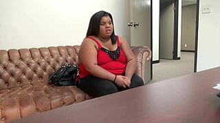 Peaches Brutal Interracial Anal Casting Painful Ebony Blowjob