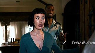 olive glass bends over for isiah maxwell's huge black cock pounding