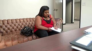 Peaches Brutal Interracial Anal Casting Painful Ebony Blowjob