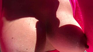 italian milf artemisia love bounces big tits in hot outdoor solo