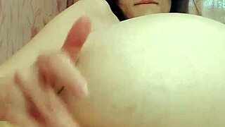 Russian brunette in stockings, I suck this thick dildo so sloppy, dirty talk while fingering my wet pussy closeup and anal play