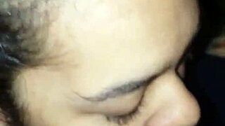 sloppy deepthroat latina babe sucks wet cock hard